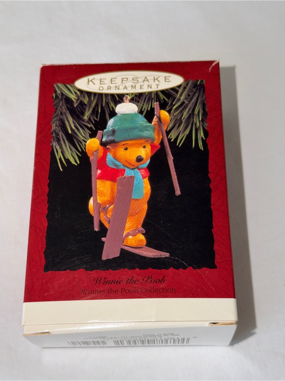 Hallmark Winnie the Pooh Skiing Keepsake Ornament 1993 Disney w/ Original Box - Picture 9 of 13